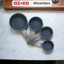 AZKO Kris Set 4 Pcs Sendok Takar - Abu-Abu