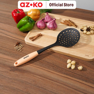 AZKO Kris Sendok Saring Nylon Tpr - Hitam/Pink Coral