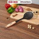 AZKO Kris Sendok Saring Nylon Tpr - Hitam/Pink Coral