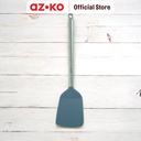 AZKO Kris Spatula Turner Solid Nylon Gagang Stainless Steel - Abu-Abu