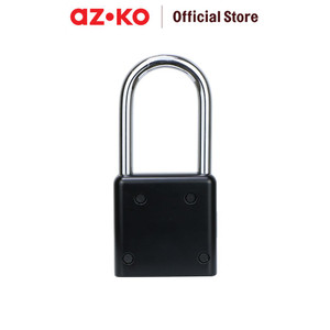 AZKO Krisbow Gembok 4 Angka Kombinasi Long Shackle - Hitam