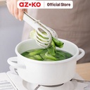 AZKO Kris Sendok Penjepit Makanan Capitan Makanan Serbaguna Tahan Panas Alat Penjepit Gorengan Food Grade Peralatan Masak Perlengkapan Dapur - Hijau