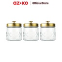 AZKO Kris 550 ml Set 3 Pcs Stoples Kaca Artic
