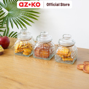 AZKO Kris 600 ml Set 3 Pcs Stoples Kaca Ribbon