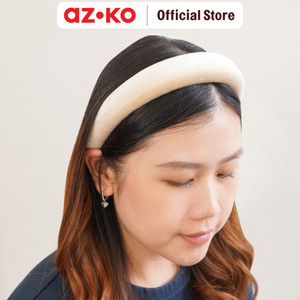 AZKO Ataru Bando Puffy Headband New Headband Aksesoris Rambut Bandana Wanita Women Accessories Hiasan Kepala - Beige