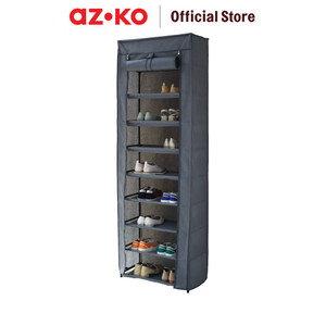 AZKO Stora 60X30X175 cm Rak Sepatu Dengan Cover - Abu-Abu