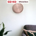 AZKO Arthome 35 cm Jam Dinding 1815 - Rose Gold
