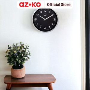 AZKO Arthome 30 cm Jam Dinding 90644Zw - Hitam