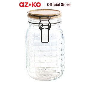 AZKO Kris Noir Stoples Makanan Food Canister Jar Tempat Simpan Snack Dan Permen Setoples Toples Beling Serbaguna Perlengkapan Dapur Wadah Makanan - 0.73