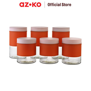 AZKO Kris Set 6 Pcs Fuku Stoples Kaca - Oranye Teracota