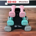 AZKO Kinetic Set 6 Pcs Dumbbell Neoprene Dengan Rak 12 Kg