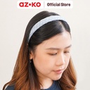 AZKO Ataru Bando Tweed Headband Headband Aksesoris Rambut Bandana Wanita Women Accessories Hiasan Kepala - Abu-abu