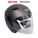 AZKO Hbc Helm Half Face X80 Penutup Kepala Helm Sepeda Motor Half Face Perlengkapan Berkendara Aksesori Motor - Biru