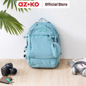 AZKO Discovery Adventures Tas Ransel Kasual Backpack Adult Backpack Tas Punggung Dewasa Ransel Gendong Serbaguna - Hijau