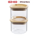 AZKO Kris 500 ml Set 2 Pcs Grind Stoples Kaca Borosilicate