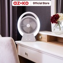 AZKO Krisbow 8 inci Kipas Angin Meja Dengan Lampu Rechargeable - Putih