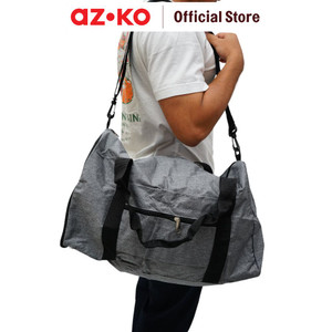 AZKO Passport Stacy Tas Duffle Lipat - Abu-Abu