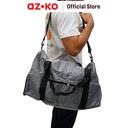 AZKO Passport Stacy Tas Duffle Lipat - Abu-Abu