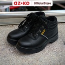 AZKO Krisbow Ukuran 45 Argus Sepatu Pengaman 6 inci - Hitam Safety Shoes Pengaman Kaki Perlengkapan Industri Peralatan Keamanan - 43