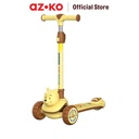 AZKO Disney Skuter Anak 3 Roda 3D Pooh - Kuning Mainan Kendaraan Anak Mainan Sekuter Mainan Tunggangan Kids Scooter