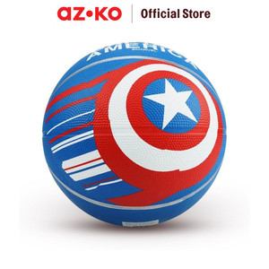 AZKO Marvel Ukuran 5 Bola Basket Rubber Captain America