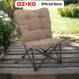 AZKO Soleil Kursi Camping Lipat Big Butterfly - Cokelat Muda