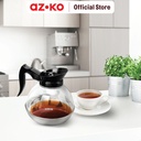 AZKO Kris 1.8 ltr Teko Kopi Coffee Maker Pot Food Grade Plunger Kopi Kaca Dengan Handle Alat Penyeduh Kopi Perlengkapan Dapur