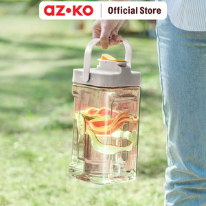 AZKO Kris Teko Minum Tap Water Jug Dengan Tutup Dan Handle Wadah Penyimpanan Air Peralatan Minum - Hijau