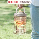 AZKO Kris Teko Minum Tap Water Jug Dengan Tutup Dan Handle Wadah Penyimpanan Air Peralatan Minum - Hijau