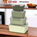 AZKO Kris Set Wadah Makanan Clip Lock Dengan Vent Food Container Food Container Kotak Makan Food Grade Serbaguna Tempat Makanan Food Storage Kitchenware - Hijau