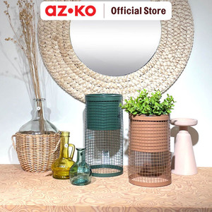 AZKO Arthome Pot Dengan Stand Tanaman Wadah Bunga Tempat Tumbuhan Perlengkapan Berkebun Aksesoris Taman - Hijau