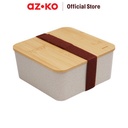 AZKO Kris Miku Kotak Makan Lunch Box Lunch Box Food Grade Food Box Kotak Bekal Makan Bpa Free Wadah Makanan - 1