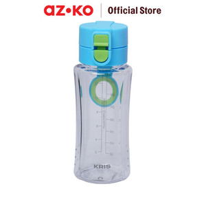 AZKO Kris Botol Minum Tutup Pop Up Water Drinking Bottle Botol Air Bpa Free Wadah Minuman Perlengkapan Minum Drinkware - Biru Muda