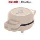AZKO Memoo Waffle Maker Mini - Putih Pembuat Kue Gofre Alat Pemanggang Cetakan Waffle Anti Lengket Perlengkapan Dapur - Putih