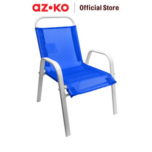 AZKO Soleil Kursi Anak Textilene Beach Kids Chair Kursi Outdoor Serbaguna Tempat Duduk Halaman Balkon Balcony Chair Furniture Outdoor - Biru