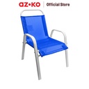 AZKO Soleil Kursi Anak Textilene Beach Kids Chair Kursi Outdoor Serbaguna Tempat Duduk Halaman Balkon Balcony Chair Furniture Outdoor - Biru