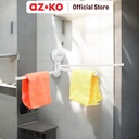AZKO Stora Rak Handuk 3 Bar - Putih