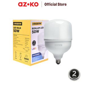AZKO Krisbow Lumi Bohlam Led High Powert Bulb Lampu Cahaya Putih Indoor Outdoor Light Led Light Bolam - 20 Watt