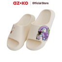 AZKO Ataru Sandal Thick Slides Muklay Sendal Unisex Alas Kaki Slide Cewek Cowok Fashion Wanita Dan Pria - Putih, 40/41
