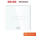 AZKO Krisbow Sync Smart Saklar Wifi 800 watt wifi Switch Smart Switch Control Sakelar Pintar