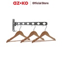 AZKO Stora Gantungan Baju Pintu Lipat - Silver Grey