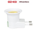 AZKO Krisbow Fitting Lampu E27 Dengan Tombol Switch