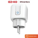 AZKO Krisbow Sync Steker Smart Plug Ue Dengan Monitoring Function Smart Electric Socket Terminal Colokan Listrik Pintar Steker Monitoring Peralatan Elektronik Smart Ue Plug Stekker Colokan Wifi