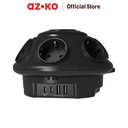 AZKO Krisbow Stop Kontak Ufo 6 Soket Dengan 4 Port Usb A & C
