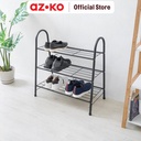 AZKO Stora Rak Sepatu 3 Tingkat 68x35x70 Cm - Hitam