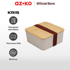 AZKO Kris Miku Kotak Makan Lunch Box Lunch Box Food Grade Food Box Kotak Bekal Makan Bpa Free Wadah Makanan - 1