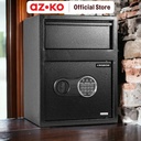 AZKO Krisbow 34.5X30X45.5 cm Brankas Besi Deposit - Hitam