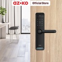 AZKO Krisbow Sync Smart Digital Door Lock Mortise - Hitam Gagang Pintu Pintar Digital Kunci Handle Pintu Pintar Smart Door Lock Keamanan Rumah