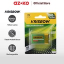 AZKO Krisbow Baterai Rechargeable 9V Hf9 250 Mah