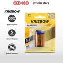 AZKO Krisbow Baterai Alkaline 9V 6Lr61